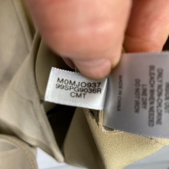 Andrew Marc New York Faux Suede Braid Lacing Jacket Lagenlook Beige size Large - Picture 9 of 11